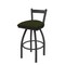Holland Bar Stool Co 30" Low Back Swivel Bar Stool, Pewter Finish, Canter Pine Seat 82130PW010 - alternate 1